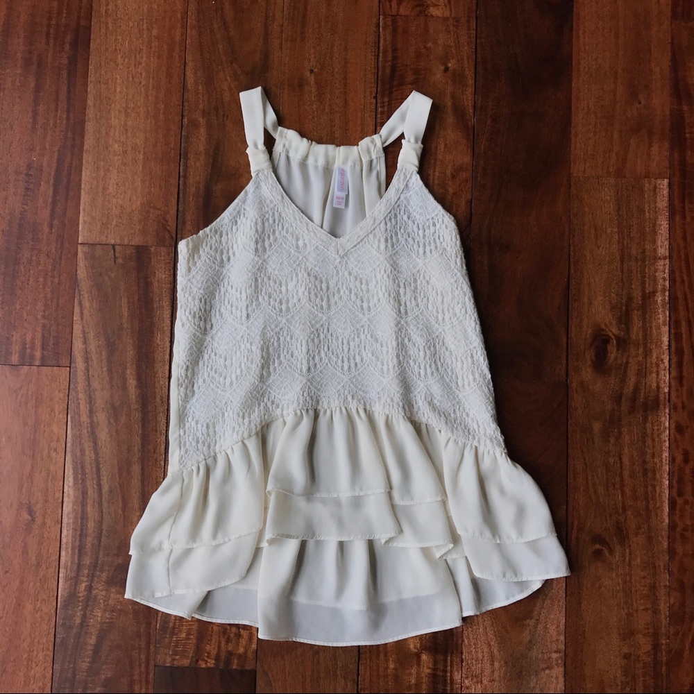Lace & Ruffle Tank